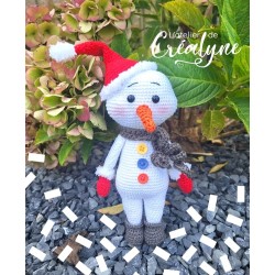 bonhomme de neige au crochet
