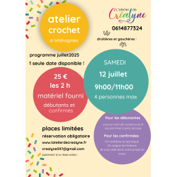 cours de crochet juillet 2025