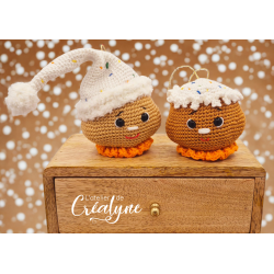 tête de bonhomme de pain d'épice au crochet