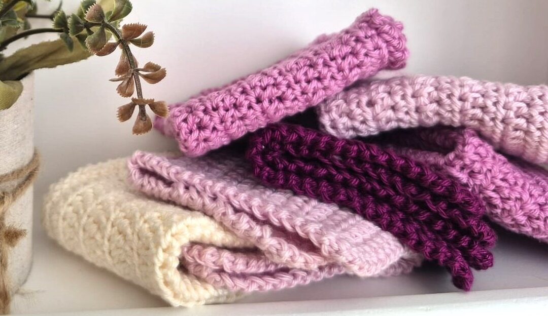 Mon premier projet au crochet : le carré nettoyant pour le visage